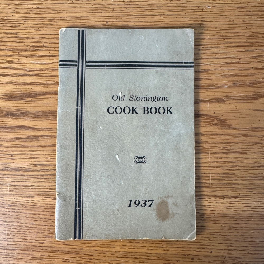 Vintage 1937 Old Stonington Cook Book‎ Baptist Church Christian County Illinois
